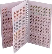 THANU's CRAFT Women's Multicolor Teardrop Tilak Design Diamond Stone Bindi Kumkum Sticker Tikli Bindi Book (372 Tilak Bindi Book) Mix Size Multicolour