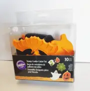 NEW 10 Wilton Spooky Stamp Cookie Cutters Halloween Ghosts Pumpkin Spider Witch