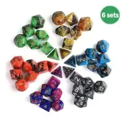 42X Acrylic Dice Die for Dungeons & Dragons RPG D4 D6 D8 D10 D12 D20 D&D Games