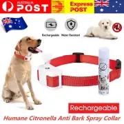 Spray Collar Anti Bark Dog Training Stop Barking Citronella Humane Rechargeable