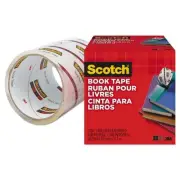 Scotch Book Tape (845): 4 in. x 15 yds. (Clear)