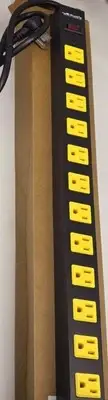 12 Outlet Power Strip,3FT Cord,2100 Joules Surge Protector