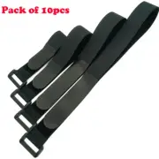 10x Durable Cinch Straps Elastic Hook & Loop Storage Strap Bike Wheel Stabilizer