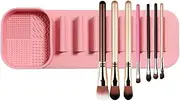 Makeup Brush Drying Rack, Display Storage Drying Tray for Cosmetic, Multi-Purpose Convenient Paint Brush Bathroom Travel Storage for Daughter Mom Wife