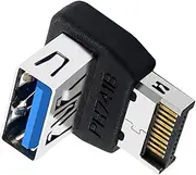 USB Header Adapter | USB 3.1 to Type E Header Converter for Computer Motherboard | Panel 90 Degree Steering Connector for Boys Women Youth Girls Teens