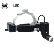 Dental Medical 5W LED Headband Head Light Good Light Spot ENT Specific Black