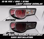 Light Smoke Tail Light Overlay for 12 -16 BRZ FRS Scion Subaru Toyota GT86 86