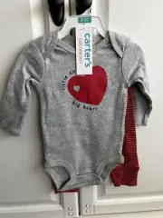 3M Carter's Just One You Valentine's Little One Big Heart bodysuit & Pants