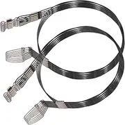 10pcs Lure Fishing with Swivels Fishing Wire Leader Saltwater Leaders Hooks with Line Heavy Duty Line Fishing Steel Leaders Fly Leader High-Carbon Steel Black