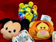 Tsum Tsum MICKEY Mouse & TIGGER + TY 2019 MABS All 3" Mini Plush New With Tags
