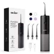 SEJOY Cordless Water Flosser Jet Dental Electric Oral Irrigator Teeth Cleaner