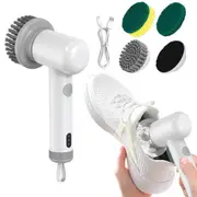 Electric Spin Scrubber with 3 Cleaning Heads Cordless Rechargeable Cleaning Brush