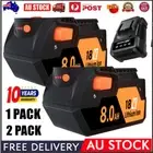1~2x 18V 8.0Ah Lithium-Ion Battery & Charger For RIDGID AEG R840087 R840085 6Ah