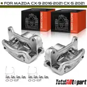 2x Disc Brake Caliper w/ Bracket for Mazda CX-5 CX-9 L4 2.5L 2016-2021 14145131 (for: Mazda)