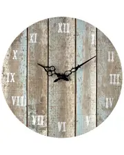 Artistic Home & Lighting Wooden Roman Numeral Outdoor Wall Clock