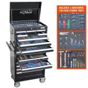 SP Tools SP50165X - Tool Kit - Custom Series - 629 Piece Metric/AF Black - Plus 3 Extra EVA Foam Trays