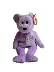 Vintage Ty Beanie Baby DECADE ( Light Purple) Bear 10 yr Anniversary 8.5" New*L1
