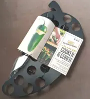 Just Grilling Nonstick Jalapeno Cooker and Corer Holds 22 Peppers Folding BBQ