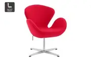Matt Blatt Arne Jacobsen Height Adjustable Swan Chair Premium Replica (Red)