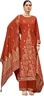 [Shri Balaji Silk & Cotton Saree Emporium] Festival Indian Woman Stitched Woolen Viscose Stitched Salwar Kameez Set 2663