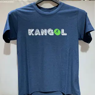 KANGOL 深藍色白綠LOGO休閒短袖童裝 6126500980