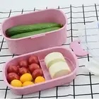 800ml Microwave Bento Box with Spoon Food Storage Student Dormitory Office