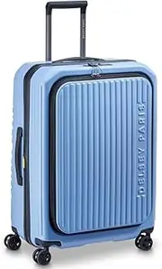 [DELSEY PARIS] Delsey Securitime ZIP Top Opening 66cm Medium Exp Luggage - Blue