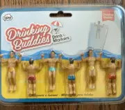 Wine Glass Male Markers 6 Count NPW Drinking Buddies Cocktail EBayID MouthyMo