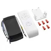 Easy to Use Wireless Receiver Ceiling Fan Light Remote Control Kit Black