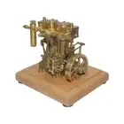 M30 3.7CC Mini Retro Vertical Double-cylinder Double-acting Steam Engine Model