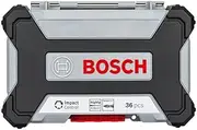 [Bosch] Accessories 36-Piece Impact Control Screwdriver Bit Set and Nutsetters (Pick and Click, HEX-9, Impact Driver Accessories)