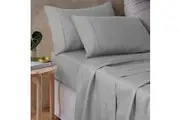 Silver 100% Hemp Sheet Set by Vintage Design Homewares
