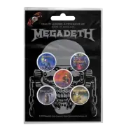 MEGADETH - 'Vic Rattlehead' Badge Set