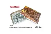 Dragon 6104 1/35 8.8Cm Panzerschreck Infanteriekarren Plastic Model Kit