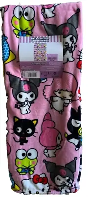 Hello Kitty And Friends Pink 50x70 Silk Touch Throw Blanket