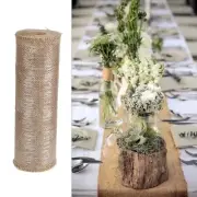 Rustic BurlapTable Runner - 10 metres Bulk Hessian Burlap Jute Natural Wedding