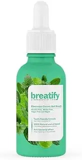 BREATIFY Bad Breath Eliminating Serum – mouth smell removing drops Easy to carry and handy fresh breath oil-serum, 20 mL, 0.68 Oz (Pack of 1)