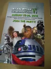 Star Wars Celebration VI poster 2012 15x24 Orlando Convention Center new/unused