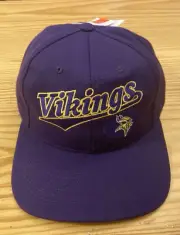 Vintage Minnesota Vikings SnapBack Hat Made In USA NWT NFL Twins Enterprise