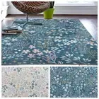 Extra Large Rug/ Teal Turquoise Blue Mat/ Soft Plush Carpet/ Washable Runner