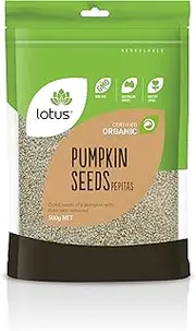 Lotus Organic Pepitas (Pumpkin Kernels) Raw 500 g