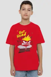 Inside Out 2 Anger Kids T-Shirt Red