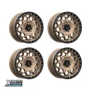 KMC KM545 Trek Matte Bronze With Black Lip 17X8 5X108 38mm (Set of 4) (for: Jaguar)