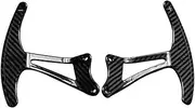 Car Steering Wheel Shift Paddles for M&aserati GranTurismo GT 2007-2015 GC 2010-2015 Quattroporte Steering Wheel Carbon Fiber Paddle Shift HTEOPOEKFR(Black)