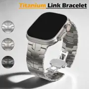 Titanium Strap Band for Apple Watch 10 9 8 7 6 5 SE 44/41/45/42/46/49mm Ultra 2