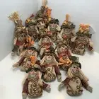 12 Fall Scarecrow Stuffed Hanging Autumn Harvest Seasonal Ornaments-6-8” New
