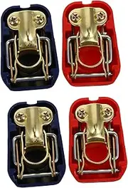 MUCKLILY 2 Sets Vehicle Battery Terminal Clip Quick Release Car Battery Connector Clamp Durable Easy Installation for Automotive Use