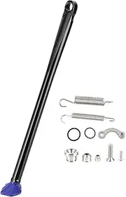 MotorcycleSupport KickstandReplacement CNC Aluminum Alloy Accessory FE 250 FE 350 TE 125 Black Rod Gray Foot (C (black pole and blue feet))