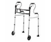 VEVOR Folding Walker Stand-Assist Folding Walkers with Adjustable Height & Width