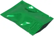 Mylar Bags for Zip Reusable Small Aluminum Foil Lock 2.3x3.1 inch, Green